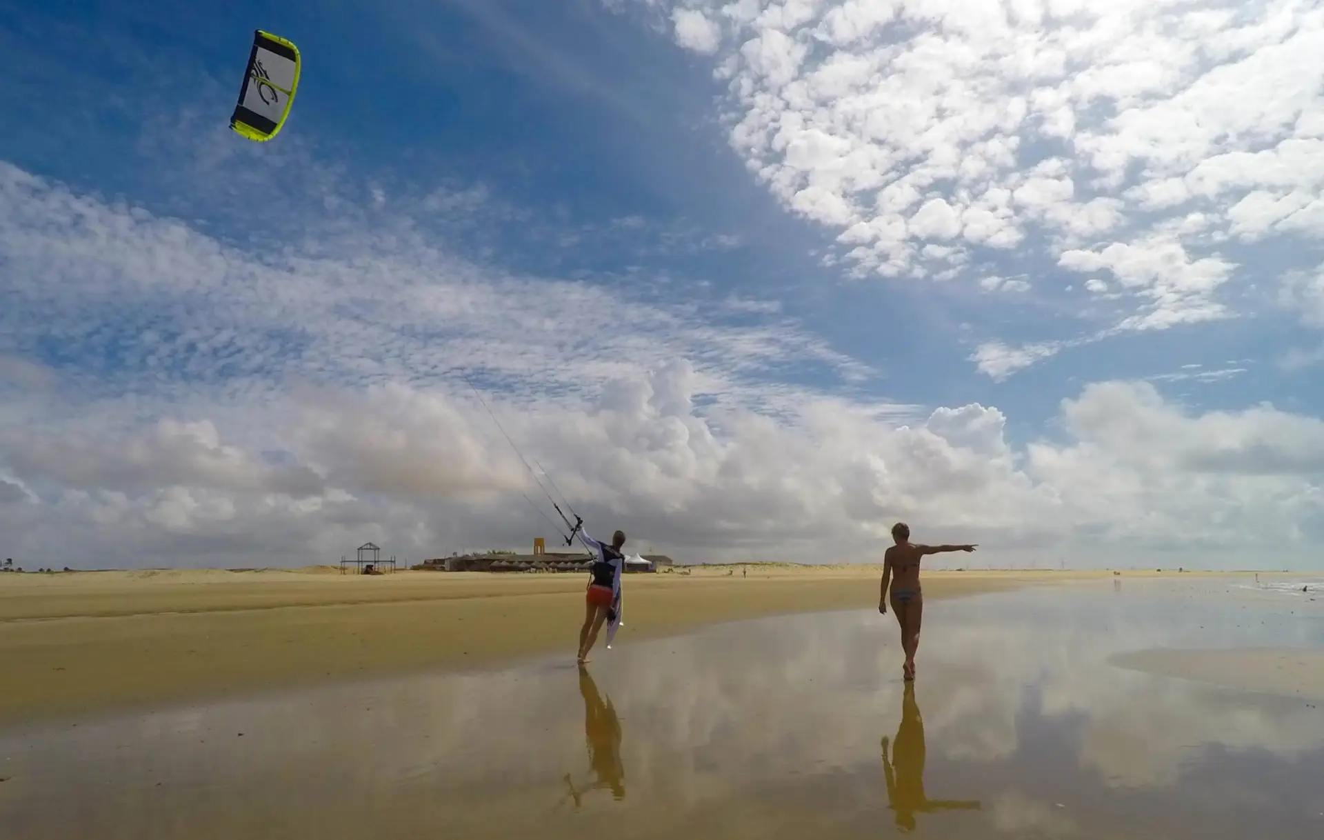 two people on the beach